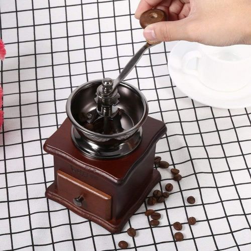  [아마존베스트]Yosoo Coffee Grinder Manual Retro Style Ceramic Grinder for Coffee Beans Pepper and Other Spices