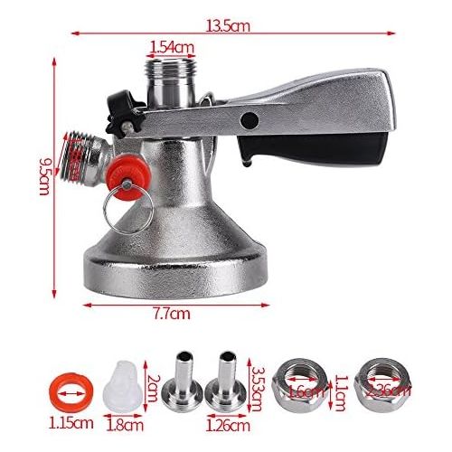  [아마존베스트]Yosoo G Barrel Coupling Beer Stainless Steel Distributor Beer Faucet