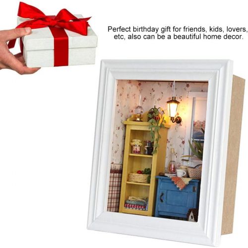  Yosoo DIY Dollhouse Photo Frame Design Warm House Kit with Furniture Birthday Gifts Home Decoration Gift Choice