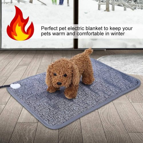  Yosoo Pet Heating Pad Adjustable Warming Mat Electric Blanket Heater Heated Kennel Bed Pet for Dogs Cats