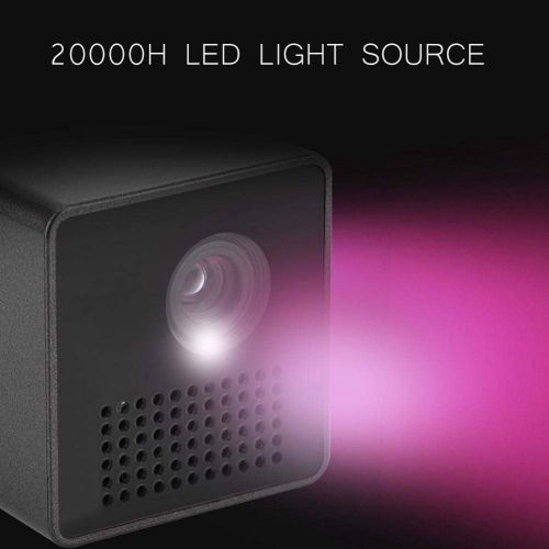  Yosoo Micro Projector, DLP Mini Projector 1-13ft Projection Distance 800:1 7-40in Picture Video Projector