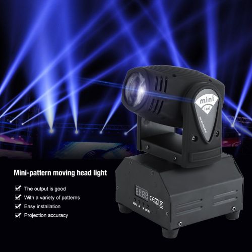  Yosoo 2pcsSet 50W LED RGBW Moving Head Stage Light DMX512 Disco DJ Party Effect Lights US Plug 110V