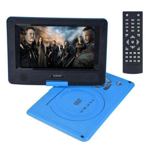  Yosoo- 9.8 Inch Portable High-definition Swivel Screen Intelligent Power-Off Car DVD Player VCD CD AVI with High-Speed USB Interface(US)