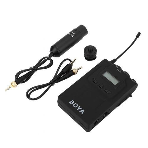  Yosoo- Wireless Interview Microphone Receiver with 0.14 Inch Headphone Jack for Camcorder Video DSLR Camera Smart Phone