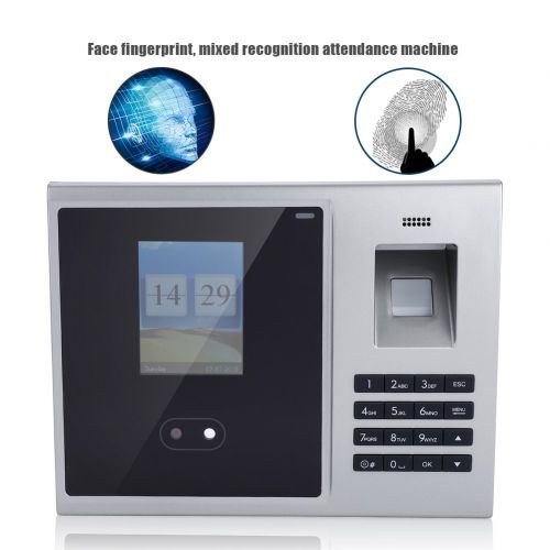  Yosoo- 2.8 TFT Face Recognition Attendance Machine, Fingerprint Management Machine Employee Checking-in Payroll Recorder Access Control System(US)