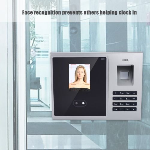  Yosoo- 2.8 TFT Face Recognition Attendance Machine, Fingerprint Management Machine Employee Checking-in Payroll Recorder Access Control System(US)