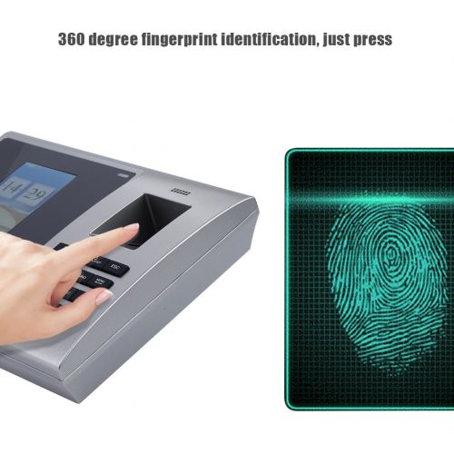  Yosoo- 2.8 TFT Face Recognition Attendance Machine, Fingerprint Management Machine Employee Checking-in Payroll Recorder Access Control System(US)