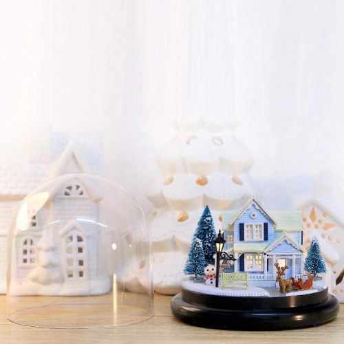  Yosooo Dollhouse Miniature DIY Handcraft Buildings Mini House Kit with LED Lights Birthday Gifts Home Decoration