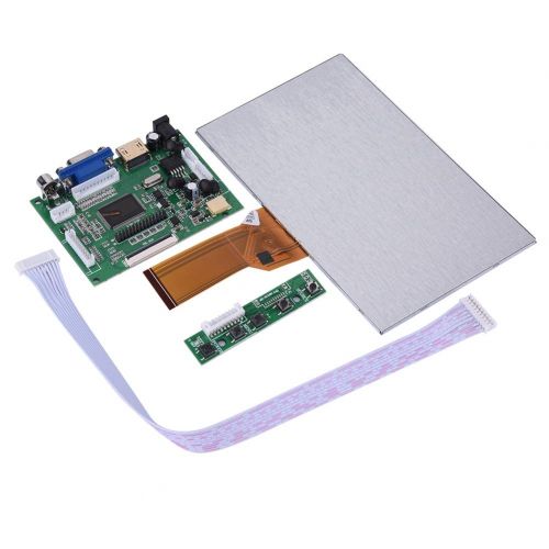  Yosooo Raspberry Pi LCD Screen, 7 inch LCD Display Screen for Raspberry Pi HDMI+VGA+2AV Driver Board