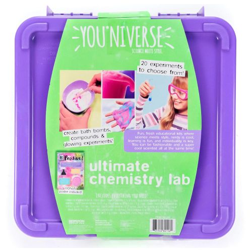  You*Niverse YouNiverse Chemistry Lab by Horizon Group Usa, Explore Over 20 Stem Science Experiments, Create Bathbombs, Gooey Slime, Crystal, Fizzing Explosions & More, Multicolor