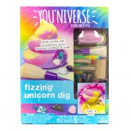 You*Niverse Youniverse Fizzing Unicorn Gemstones Dig Stem Science Kit by Horizon Group USA, Excavate, Dig & Reveal Colorful Gemstones for DIY Jewelry Making, Unicorn Poo Fizzing Dig, Turquoise