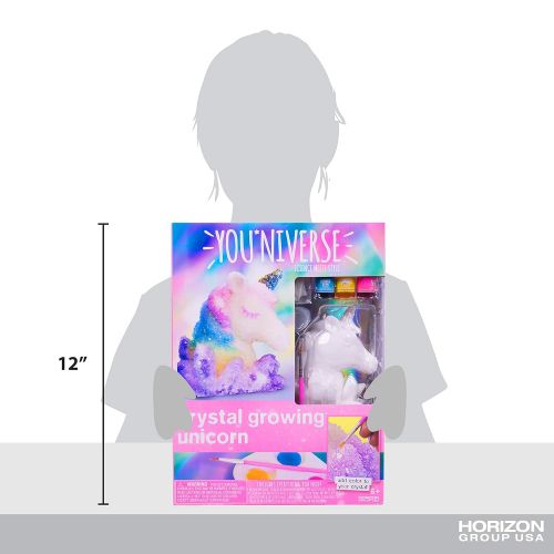  You*Niverse Youniverse Create Your Own 3D Crystal Growing Unicorn by Horizon Group USA, DIY Crystal Growing, Color Your Own Unicorn, Yellow, Pink, Blue