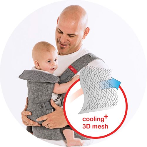  You + Me Baby Carrier You+Me 4-in-1 Ergonomic Baby Carrier, 8 - 32 lbs (Grey Mesh)