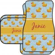 YouCustomizeIt Rubber Duckie Car Floor Mats Set - 2 Front & 2 Back (Personalized)