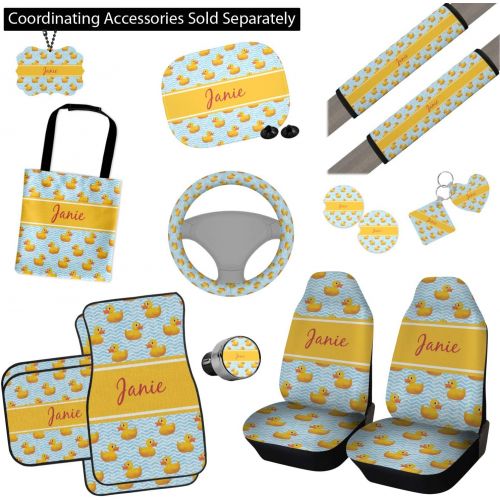  YouCustomizeIt Rubber Duckie Car Floor Mats Set - 2 Front & 2 Back (Personalized)