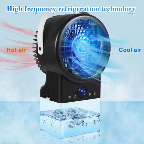  YouGottaIt Portable Air Conditioner, Rechargebable Evaporative Air Cooler with Humidifier, Timing & Oscillation Function, Personal Air Conditioner Fan for Small Room Office Camping