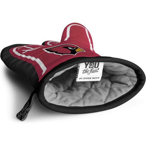  YouTheFan NFL #1 Oven Mitt: 13.25 x 6.5 Heat Resistant 100% Quilted Cotton Team Oven Mitt