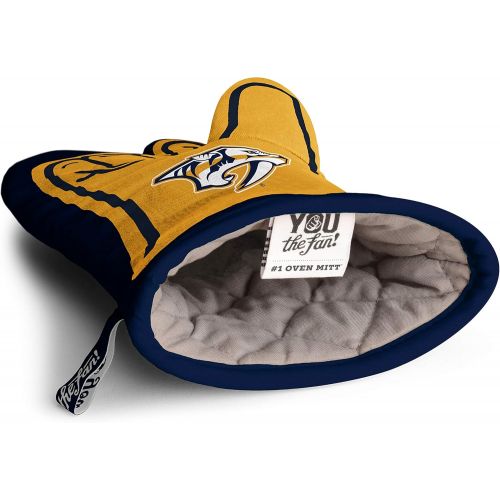  YouTheFan NHL #1 Oven Mitt: 13.25 x 6.5 Heat Resistant 100% Quilted Cotton Team Oven Mitt