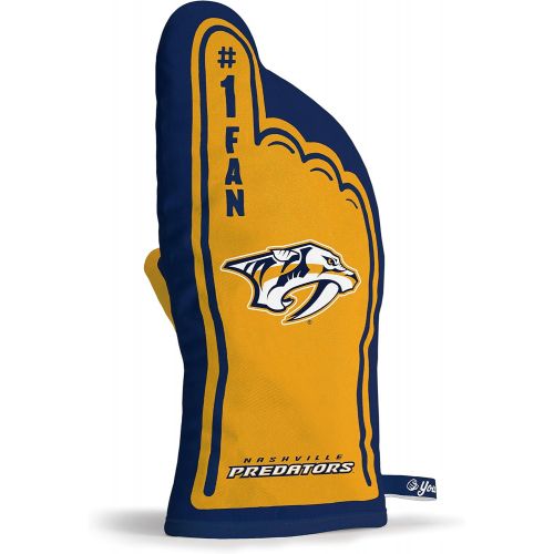  YouTheFan NHL #1 Oven Mitt: 13.25 x 6.5 Heat Resistant 100% Quilted Cotton Team Oven Mitt