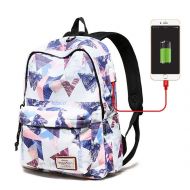 Youfstgews External USB Charge Backpack Girls 15.6 Laptop Backpack School Notebook Bag Waterproof Travel Backpack For Teens B small