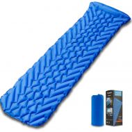 Youhashi Camping Sleeping Pad, Ultralight Sleeping Mat for Backpacking, Hiking Air Mattress - Extra Long, Lightweight, Inflatable & Compact Camp Sleep Mat, Inflating Camping Pads