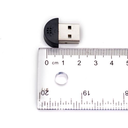  [아마존베스트]YOUMI Mini USB 2.0 Microphone Mic for Laptop/Desktop PCS - Skype/Voice Recognition Software Driver-Free Audio Receiver Adapter for MSN PC Notebook