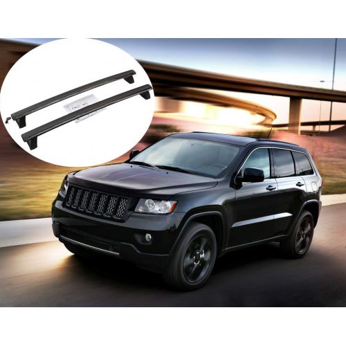  Younar 46 Roof Rack Cross Bar Car Top Luggage Carrier Cargo Rails Adjustable Aluminum Universal for 2011-2018 Jeep Grand Cherokee