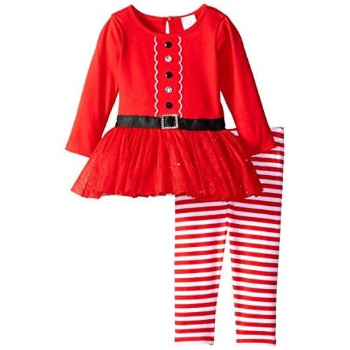  Youngland Baby Girls Santa Suit Dress and Legging Set