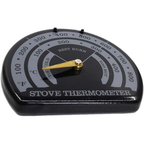  Youngy Magnetic Wood Fireplace Fan Stove Thermometer with Probe Household Barbecue Tool