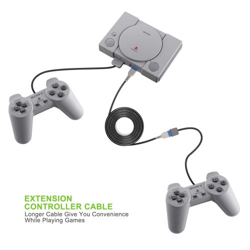  [아마존 핫딜]  [아마존핫딜]Verlangerungskabel fuer PlayStation Classic Controller  Younik 3M/10 Fuss (Schwarz, 2 St.) PS Mini-Verlangerungs-Kabel fuer PS Classic Mini Konsole (2018)