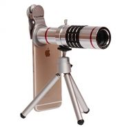 Youniker Universal Clip-on Camera Lens Kit for iPhone,18X Zoom Telephoto Lens for iPhone 76S6 PlusSE,Samsung,HTC and other Smartphones,Clip-on Cell Phone Camera Lens with Tripod