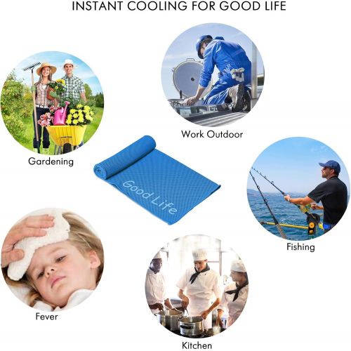  [아마존베스트]Your Choice Cooling Towel Workout, Gym, Fitness, Golf, Yoga, Camping, Hiking, Bowling, Travel, Outdoor Sports Towel for Instant Cooling Relief