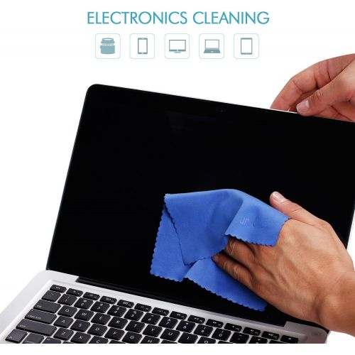  Your Choice Microfiber Cleaning Cloths 6 Pack for Eyeglasses, Camera Lens, Cell Phones, CD, DVD, Computers, Tablets, Laptops, Telescope, LCD Screens and Other Delicate Surfaces Cle