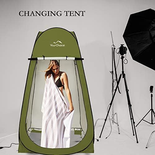  Your Choice Oversized 6.89FT Pop Up Privacy Tent - Camping Shower Changing Tent, Portable Bathroom Toilet Room
