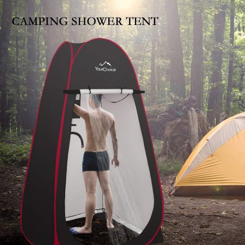  [아마존베스트]Your Choice 6.89FT Large Size Pop Up Privacy Tent - Camping Shower Changing Tent, Portable Bathroom Toilet Room