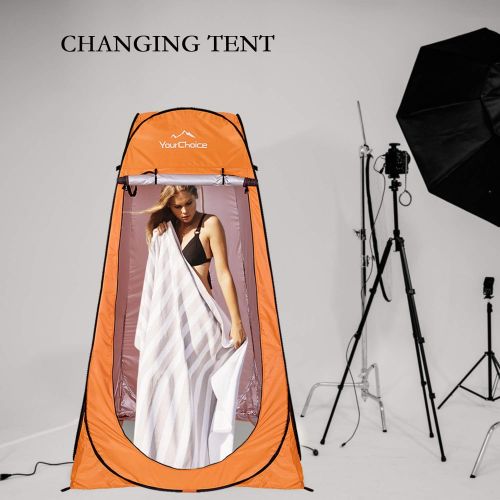  Your Choice Privacy Tent - Pop Up Shower Changing Toilet Tent Portable Camping Privacy Shelters Room 6.2 FT Tall with Carrying Bag for Outdoors Indoors