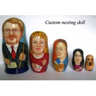 YourNestingDoll Custom nesting doll Custom portrait 5 pieces