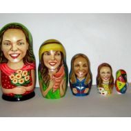 YourNestingDoll Custom nesting doll Custom portrait  by photo5 pieces