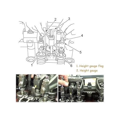 Yoursme 3350 Injector Height Gauge for Detroit Diesel Engines Series 50 & Series 60 Similar to J-1853/J-42749/J-45002/J-39697/J-42665/J-1242/J-35637-A