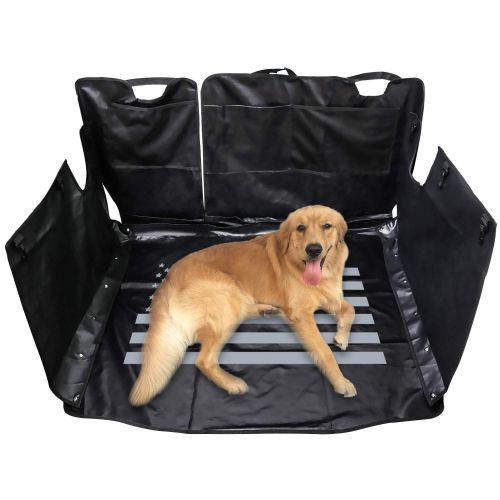  Yoursme Universal Pet Dog Car Seat Cover US Flag Rear Cargo Liner Seats Protector Trunk Multipurpose Storage Case Hammock for 2007-2018 Jeep Wrangler JK 4 Doors