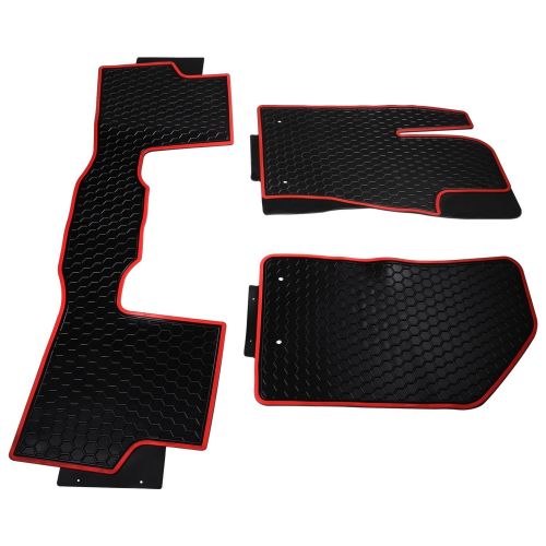  Yoursme Floor Liners Mat for 2015-2018 Jeep Renegade Rubber Slush Front and Rear Seat Floor Mats (Pack of 3)