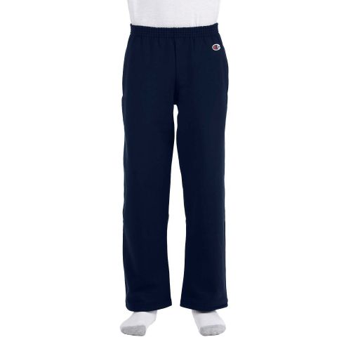  Youth Nacy Double Dry Action Fleece Open-bottom Pantsby Champion