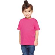 Youth Hot Pink Cotton-blended Vintage Heathered Fine Jersey T-shirt