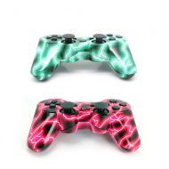 [아마존베스트]Youthlife [2 Pack] Remote Game Controller for Playstation 3, Wireless Gamepad for PS3 (Include USB Charging Cable (Green + red)