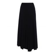 Ys Knitted wool asymmetric skirt