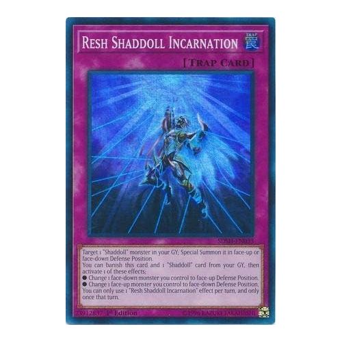  [아마존베스트]Yu-Gi-Oh! Resh Shaddoll Incarnation - SDSH-EN033 - Super Rare - 1st Edition