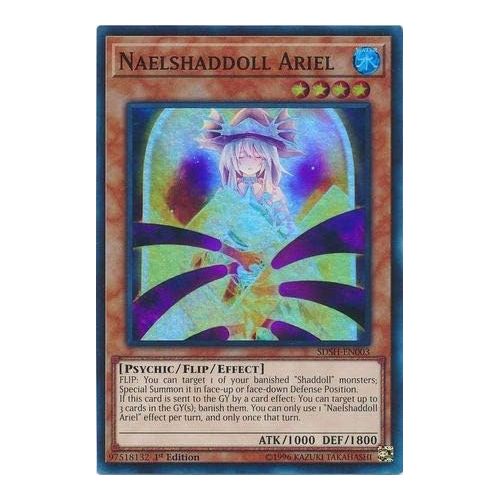  [아마존베스트]Yu-Gi-Oh! Naelshaddoll Ariel - SDSH-EN003 - Super Rare - 1st Edition