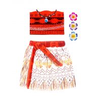 YuPing Little Girls Princess Moan Costume with Necklace Two-Piece Dress up