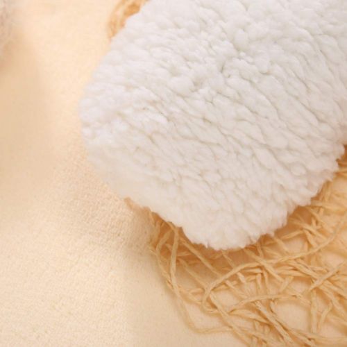  YuYe yuye-xthriv Baby Sleeping Bag Cute Bear Style Newborn Infant Coral Velvet Swaddle Blanket White