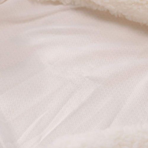  YuYe yuye-xthriv Baby Sleeping Bag Cute Bear Style Newborn Infant Coral Velvet Swaddle Blanket White